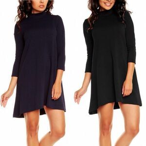 Nommo Mock Neck Swing Dress • size XS